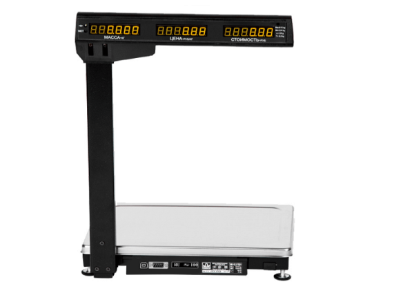 Весы электронные  МК-6/15/32 -TH21(RU) (со стойкой) RS232(COM)+USB -для подключения к Микроинвест,1С Масса-К - торговое оборудование.